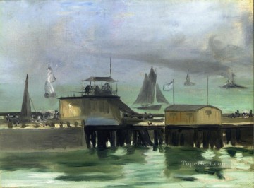 エドゥアール・マネ Painting - ブローニュの桟橋 エドゥアール・マネ